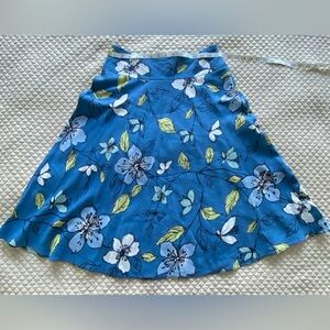 Linen blend Emma James skirt EUC Size 8 fits Size M